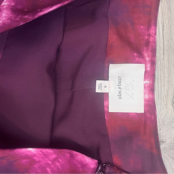 Cinq A Sept Tie Dye Mini Skirt NWT sz 6 - Picture 8 of 10